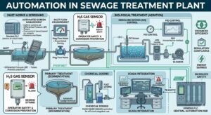sewage treatment plant automation with siemens, H2S